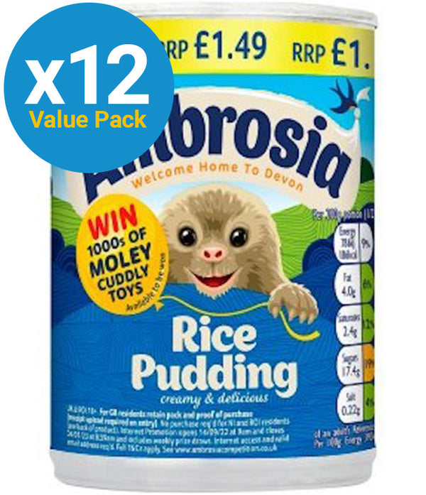 Ambrosia Rice Pudding - 12 Pack