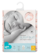 Love to Dream: Sleep Suit Organic 1.0 TOG - Dove Pink (Size 2) (24-36 Months)