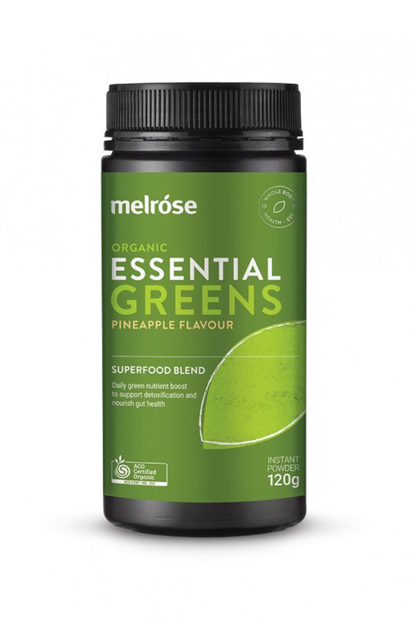 Melrose: Organic Essential Greens + Pineapple (120g)
