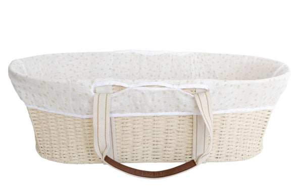 Nestling: Moses Basket Muslin Liner - Oat