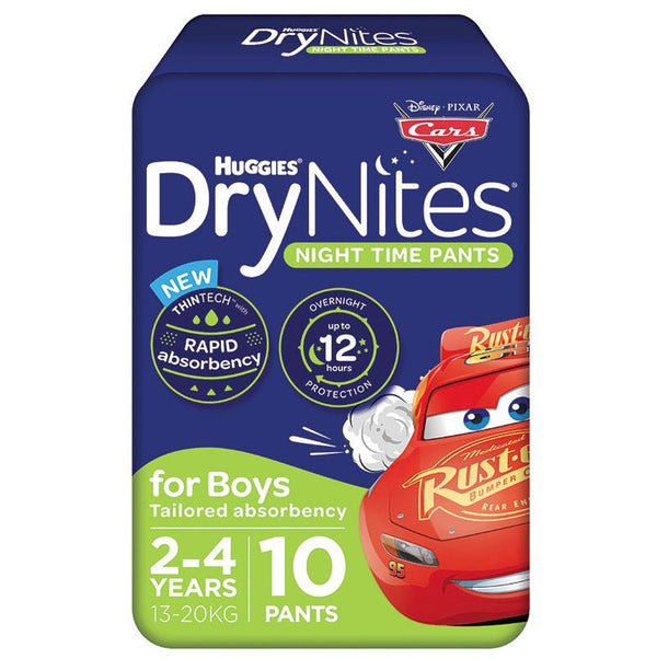 Huggies DryNites Night Time Boys Pants - 2-4 Years (30 Pack)