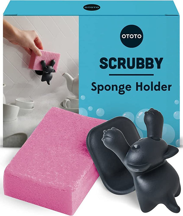 Ototo: Scrubby Sponge Holder - Cat