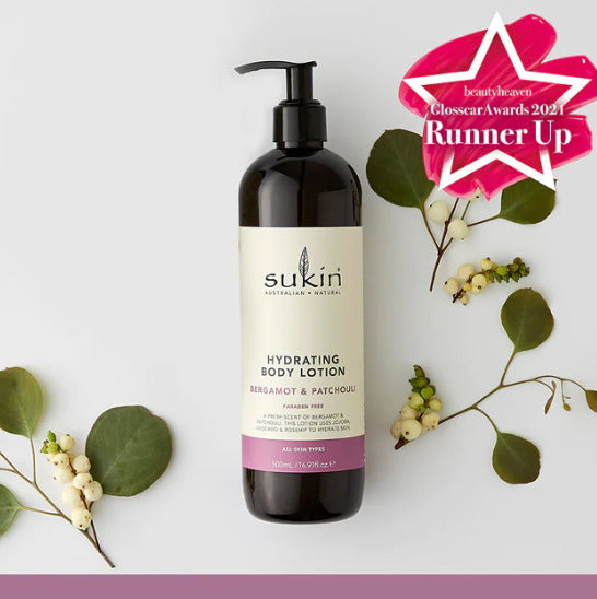 Sukin: Bergamot & Patchouli Hydrating Body Lotion (500ml)