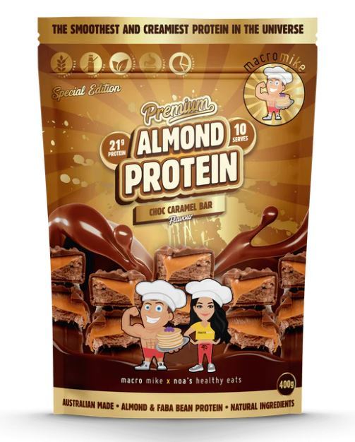 Macro Mike: Luxe Premium Almond Protein - Choc Caramel Bar (400g)