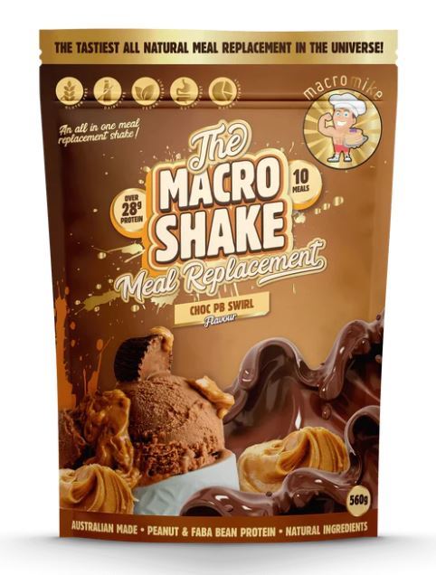 Macro Mike: Macro Shake Meal Replacement - Choc PB Swirl (560g)