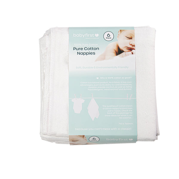 Baby First: Cloth Nappies - 6 Pack