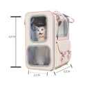 PETSWOL Portable Outdoor Breathable Pet Backpack - Pink