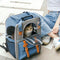 PETSWOL Portable Outdoor Breathable Pet Backpack - Blue