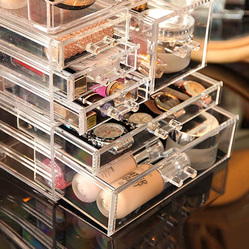 STORFEX Acrylic Cosmetic Storage Box Set