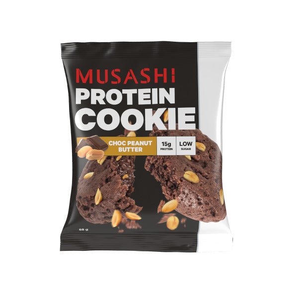 Musashi: Protein Cookies - Choc Peanut (58g x 12)