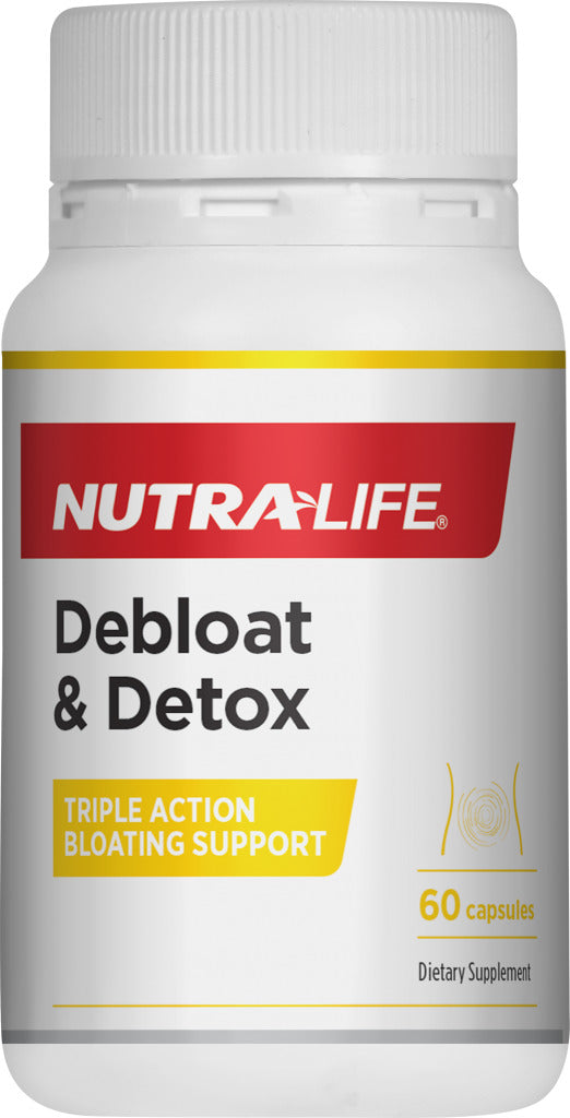 Nutra Life: Debloat & Detox (60 Caps)