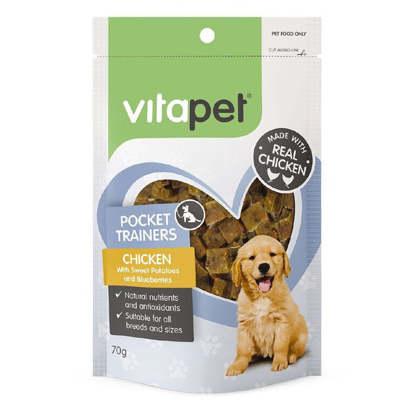 VitaPet: Pocket Trainers Chicken with Sweet Potatoes & Blueberries 70g