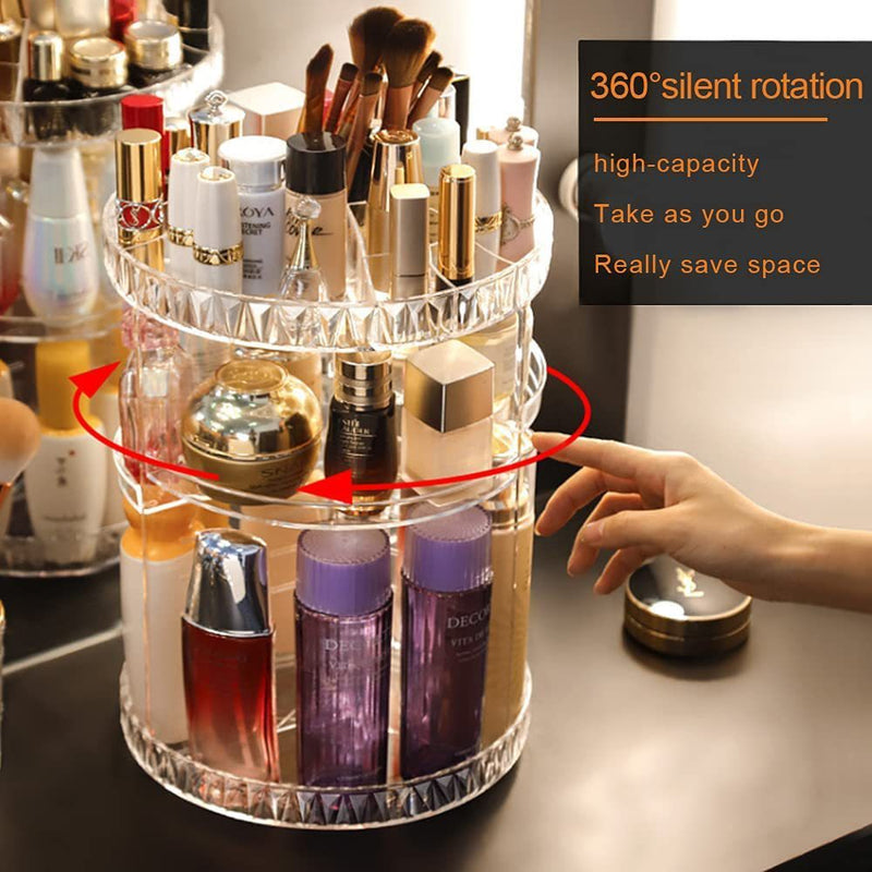 360 Degree Rotating Cosmetic Storage Organizer
