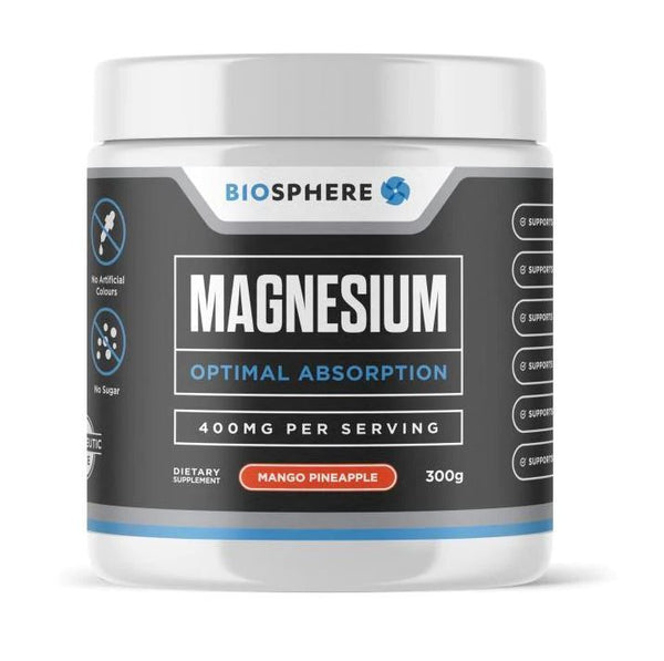 BioSphere Nutrition: Magnesium - Mango Pineapple (300g/60 Serves)