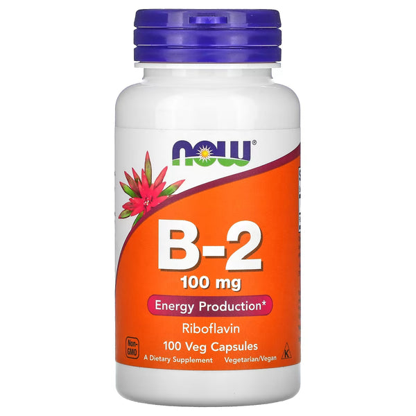 Now: Vitamin B-2, 100mg (100 Capsules)
