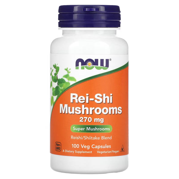 Now: Rei-Shi Mushrooms 270mg (100 Capsules)