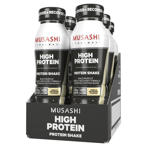 Musashi: High Protein RTD Shake - Vanilla 375ml x 6