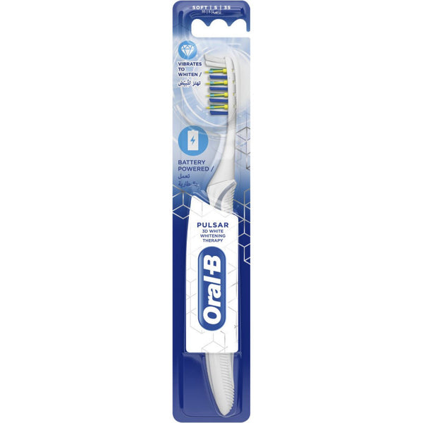 Oral B: Pulsar Luxe Soft Toothbrush - White