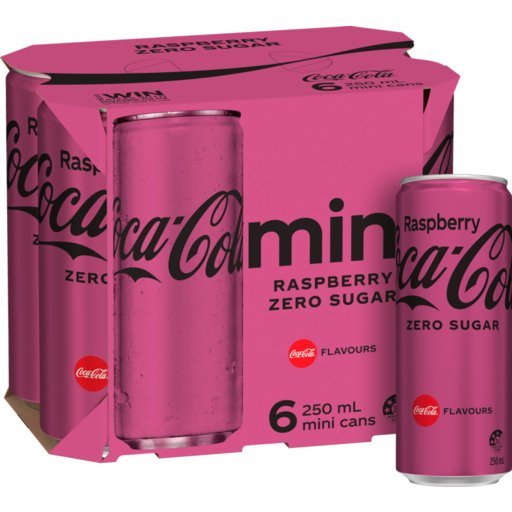 Coca-Cola Raspberry Zero -250ml (24 Pack)