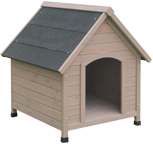 Solid Wood Outdoor Dog House Kennel - Medium