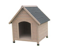 Solid Wood Outdoor Dog House Kennel - Medium