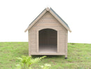 Solid Wood Outdoor Dog House Kennel - Medium