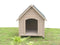 Solid Wood Outdoor Dog House Kennel - Medium