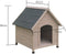 Solid Wood Outdoor Dog House Kennel - Medium