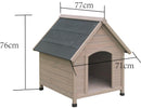 Solid Wood Outdoor Dog House Kennel - Small