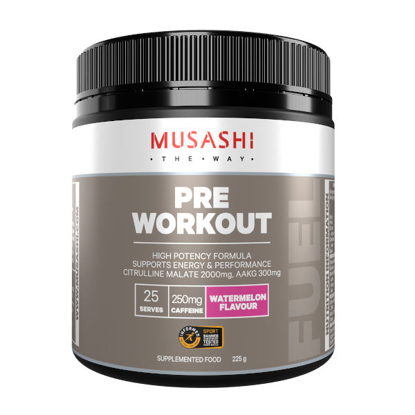 Musashi: Pre Workout Shred - Watermelon (225g)