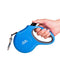 TwoEar: Retractable Dog Leash with Dispenser and Poop Bags - Blue (Medium)