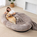 PETSWOL: Human-Size Dog Bed (134×90×26cm)