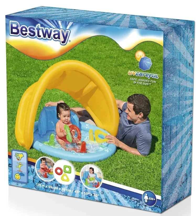 Bestway: Lil' SeaShapes Baby Pool (45" x 35" x 30"/1.15m x 89cm x 76cm)