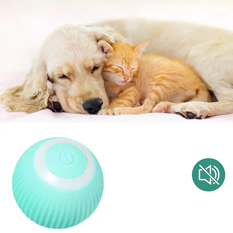 Interactive Led Spinning Hunting Kitten Toy Ball
