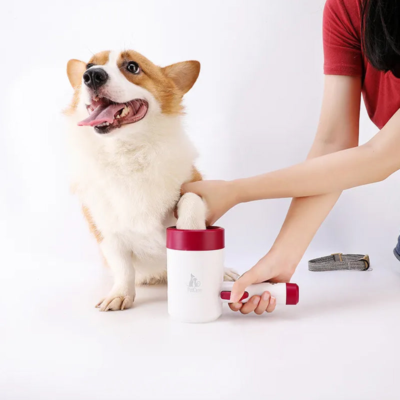 PETSWOL Pet Paw Cleaner Foot Cup - Purple