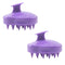 Comfeya: Silicone Massage Shampoo Hair Brush - Purple (Set Of 2)