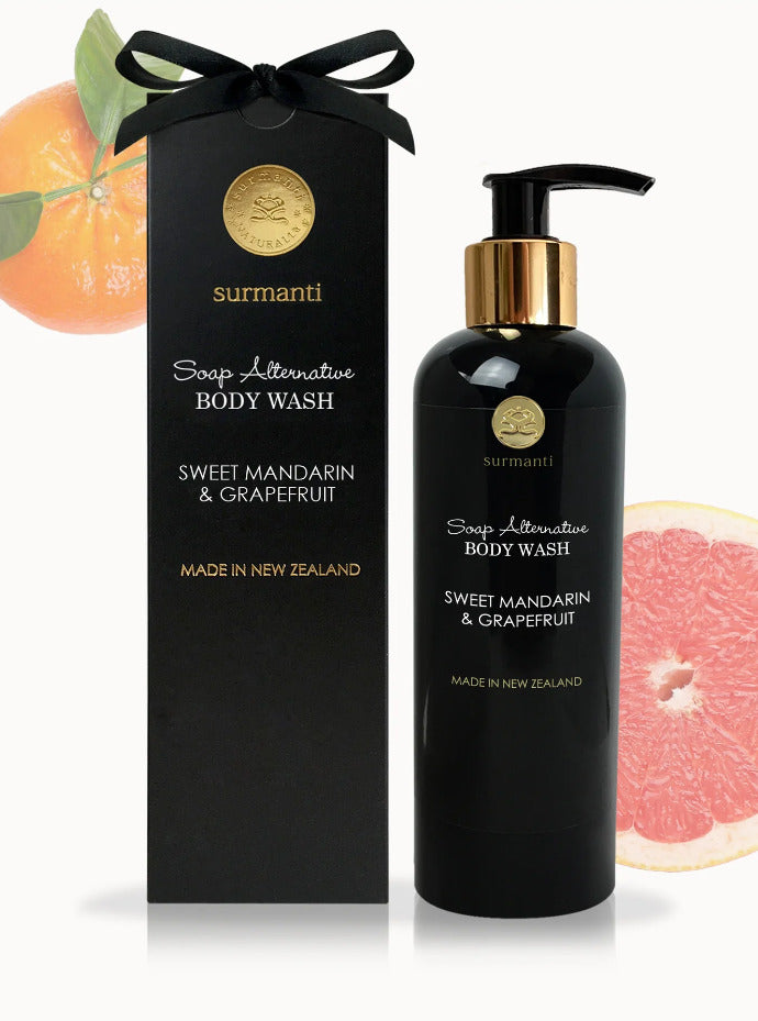 Surmanti Body Wash Soap Alternative - Sweet Mandarin & Grapefruit (300ml)