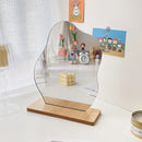 COMFEYA Acrylic Makeup Mirror for Desk with Stand