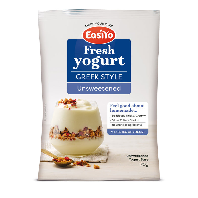 EasiYo: Greek Style Unsweetened Yogurt Base (170g) - 8-Pack