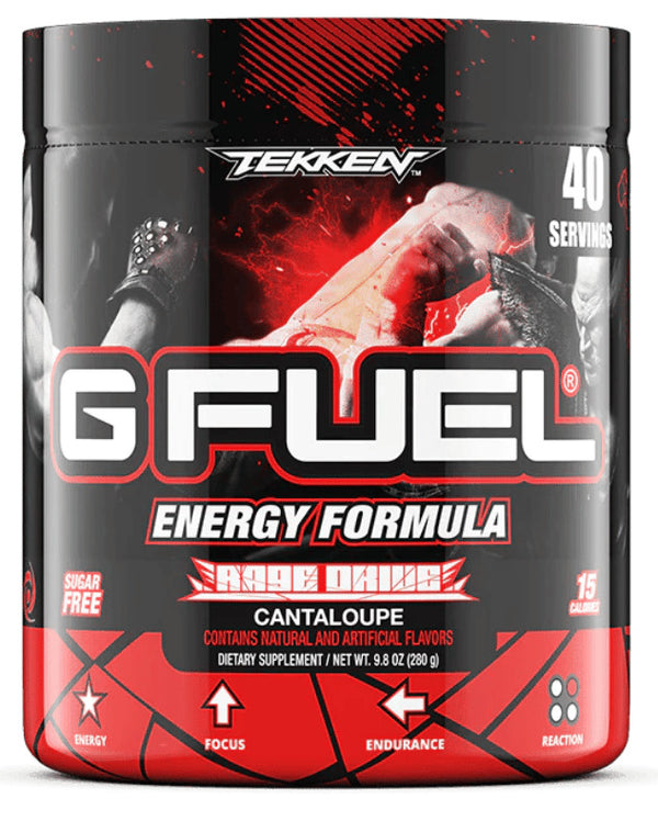 G Fuel Energy Formula: The Official Drink of Esports - Tekken Rage Drive (240g) x 40 Servings