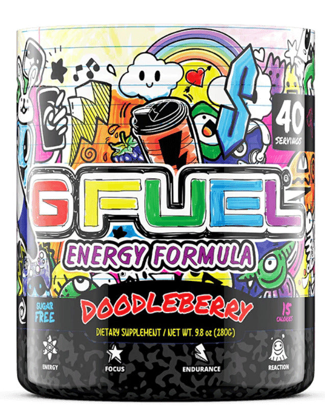 G Fuel Energy Formula: The Official Drink of Esports - Doodleberry (240g) x 40 Servings