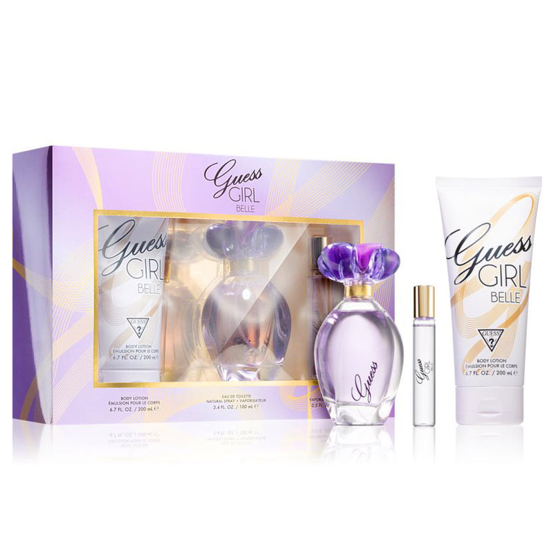 Guess Girl Belle by Guess - 3 Piece Gift Set (100ml EDT) (Women's)