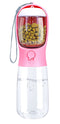 Petswol: Portable Outdoor Pet Water Bottle Feeder - Pink