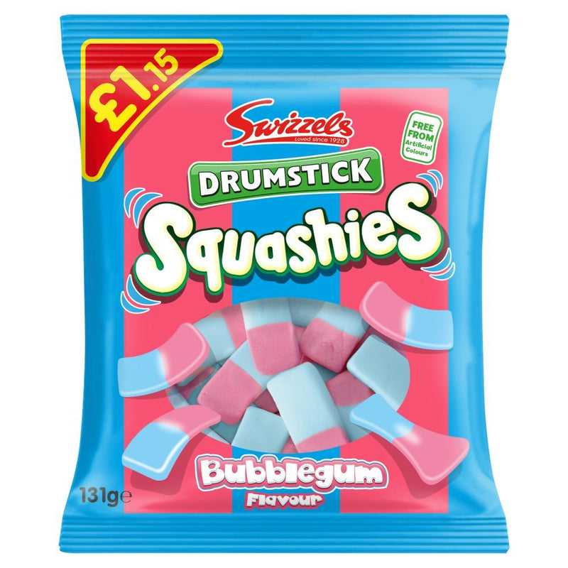 Swizzels Squashies Bubblegum - 131g (12 Pack)