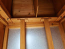 Solid Wood Chicken House with Nesting Box & Pull Out Tray- Natural Wood