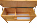 Solid Wood Raised Rabbit Hutch Bunny Cage with Pull Out Tray
