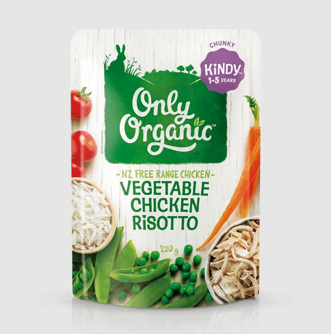 Only Organic: Kindy Vegetable Chicken Risotto (6 x 220g)