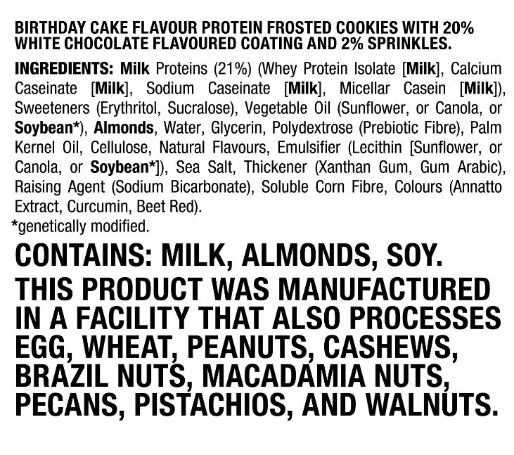 Quest: Frosted Protein Cookies - Birthday Cake (8 x 50g) (Box of 8)