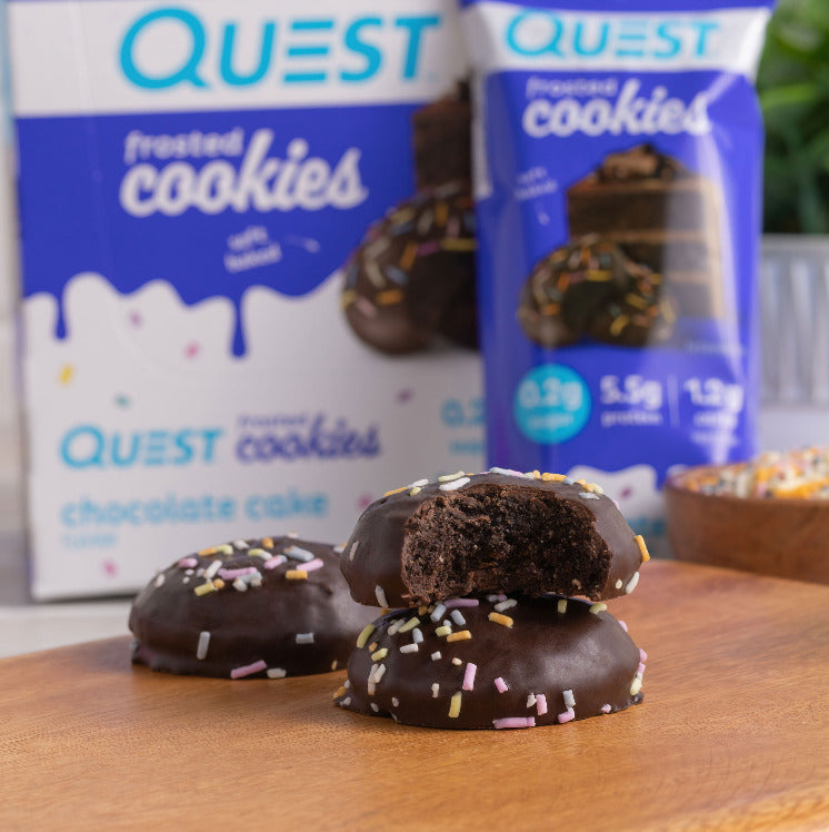 Quest: Frosted Protein Cookies - Chocolate Cake (8 x 50g) (Box of 8)