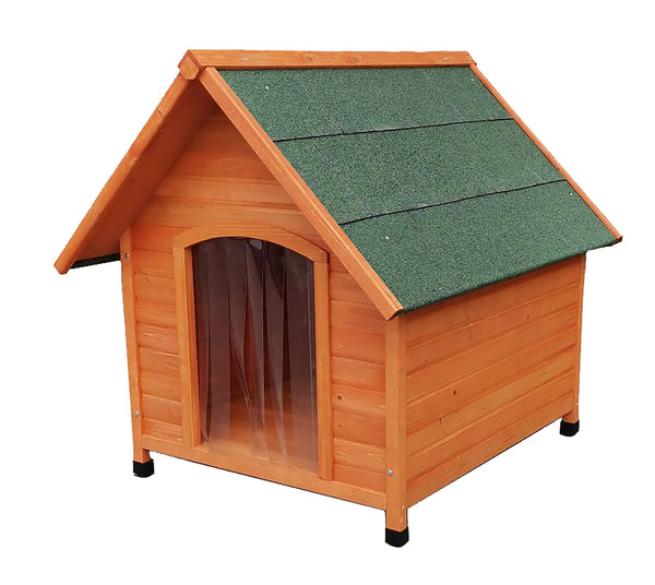 Solid Wood Outdoor Dog House With Asphalt Roof - Small